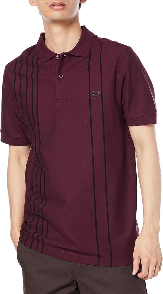 fred perry polo衫 refined stripe polo shirt 男士